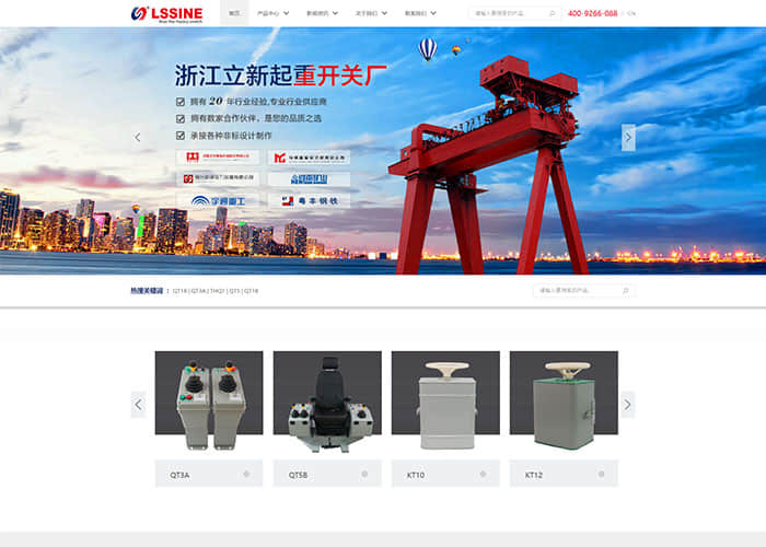 盛世传媒-立新起重开关厂-乐清网站建设
